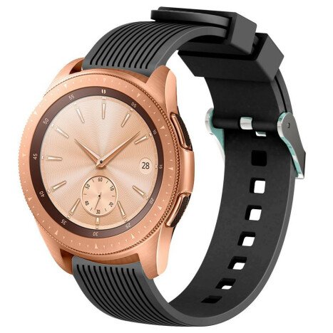 Curea ceas Smartwatch Samsung Galaxy Watch 4, Watch 4 Classic, Gear S2, iUni 20 mm Silicon Sport Dar